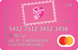 Mastercard gift card with custom image