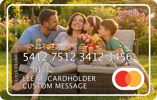 Customized Mastercard card