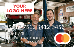 Mastercard Rewards card with a custom image