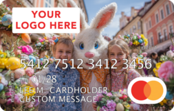 Mastercard Rewards card with a custom image
