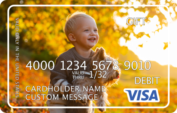 Customized Visa card