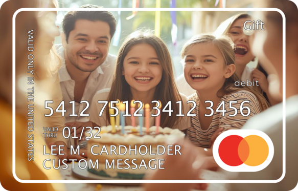 Customized Mastercard card