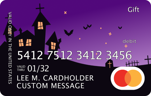 Mastercard gift card with custom image
