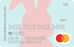 Mastercard gift card with custom image