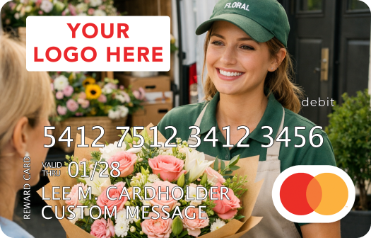 Mastercard Rewards card with a custom image