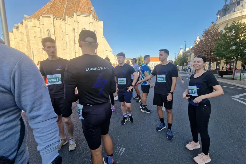 The Luminos team at the 2025 Cluj-Napoca Running Competition