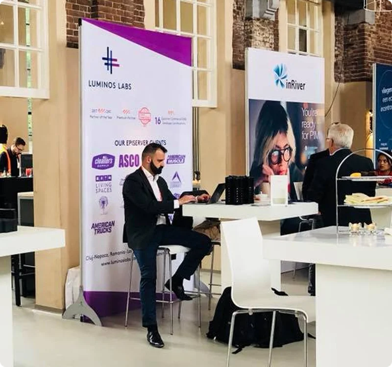 Luminos Labs at a conference