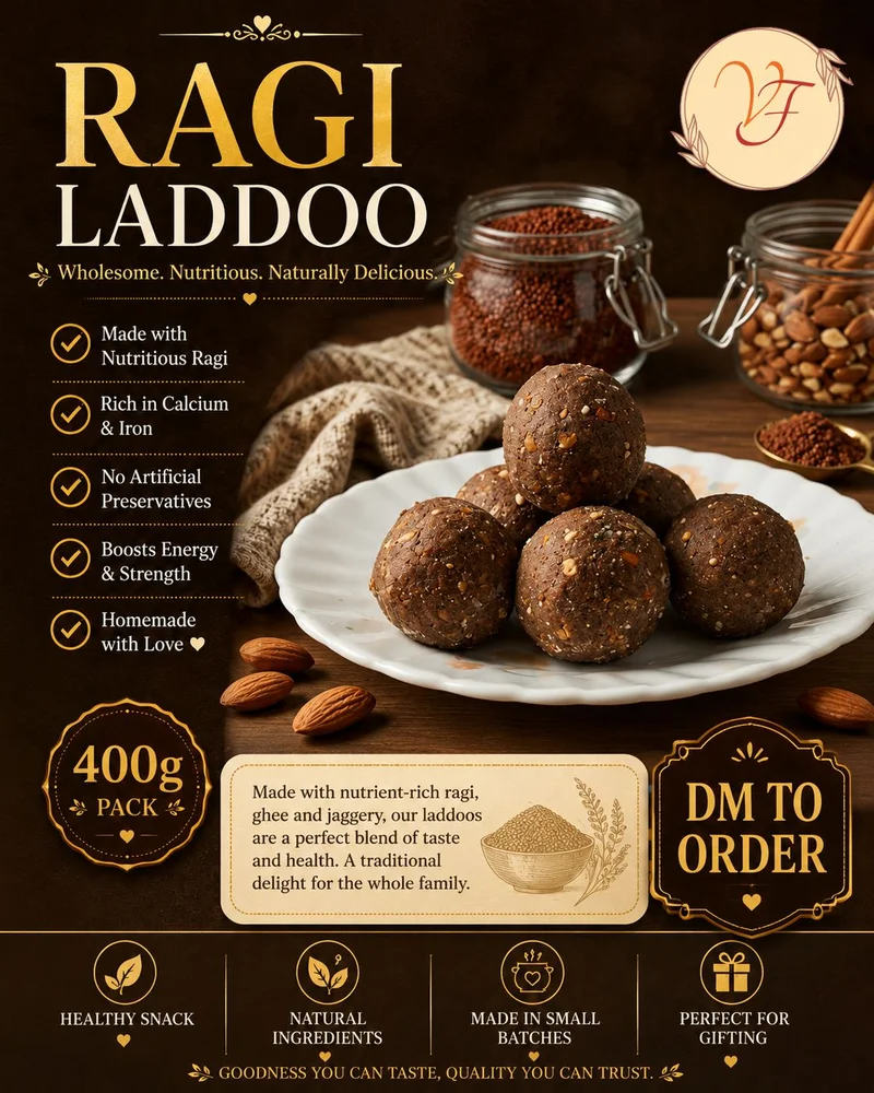 Ragi Jaggery Laddoo