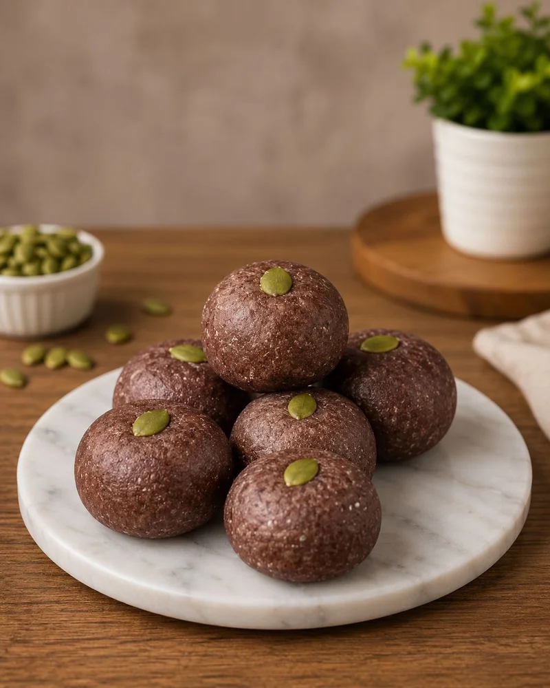 Ragi Chocolate Power Laddoo