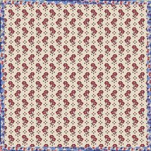 Image of Vera Bradley Rachel Ditsy Print - Delicate rows of rosy pink blossoms bloom softly across a creamy backdrop, creating a gentle rhythm of charm and grace.