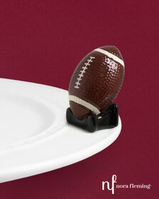 Image of Nora Fleming mini Football Ceramic Platter Ornament