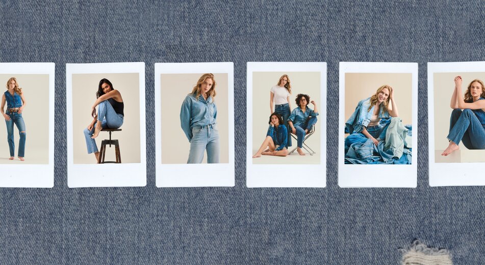 two models laying on a bed surrounded by valentine's day candy and valentine's jellycats. one model wearing a pink pajama set, the other wearing red striped boxer shorts and a white cardigan with a heart motif. 
