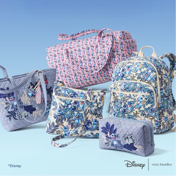 Image of Disney | Vera Bradley Lilo and Stitch Leafy Blooms Collection