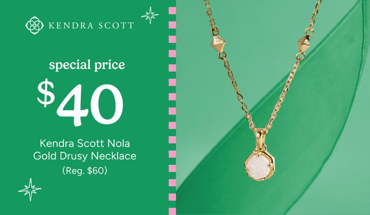 Special Price: $40 Kendra Scott Nola Gold Drusy Necklace