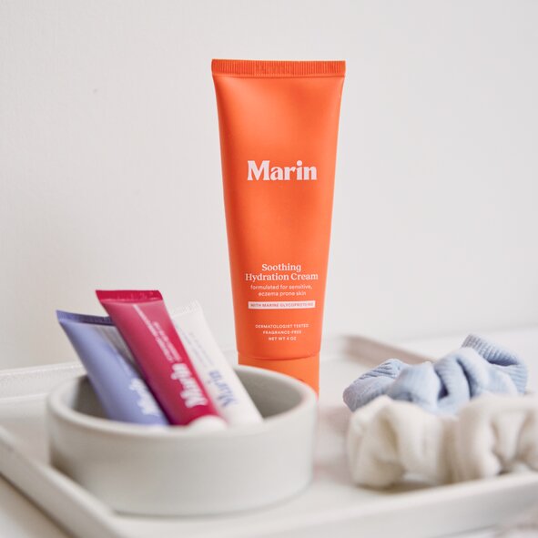 Marin face cream and lip balms