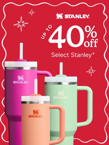 up to 40% off select Stanley