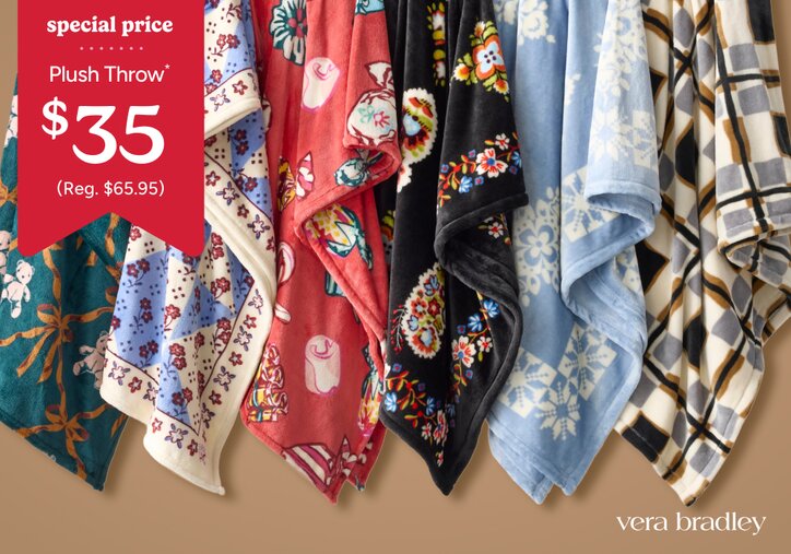 Vera Bradley Plush Throw: Special Price $35