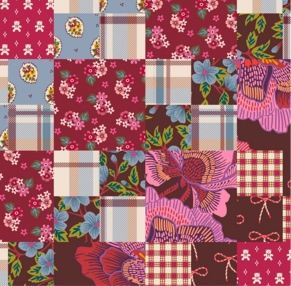 Image of Vera Bradley Festive Check Patchwork Print