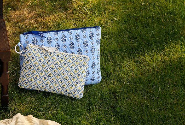 image of Vera Bradley 2 Piece pouch set in the grass