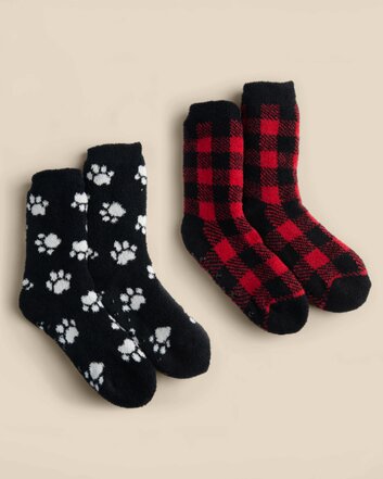2 pairs of sherpa lined socks