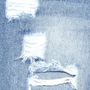 Swatch of distressed denim