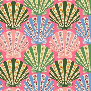 Image of Vera Bradley Cottage Shells Print