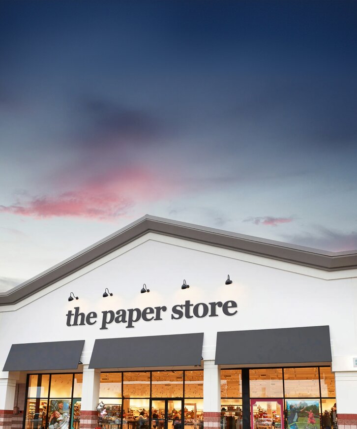 Image of a The Paper Store storefront 