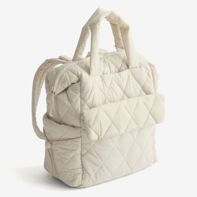 Image of Vera Bradley Diaper Tote Backpack in Pumice Stone