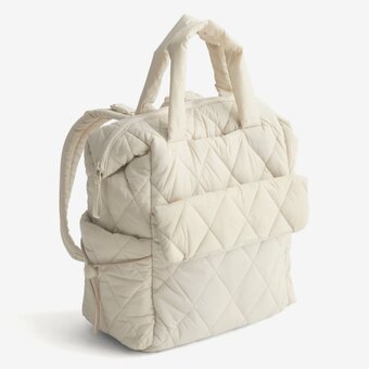 Image of Vera Bradley Diaper Tote Backpack in Pumice Stone