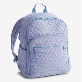 Image of Vera Bradley Large Bancroft Backpack in Blue Chambray