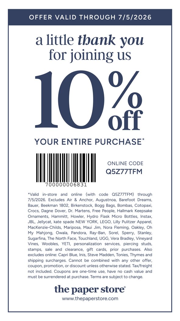in-store coupon | use code ZXHU9LHH online