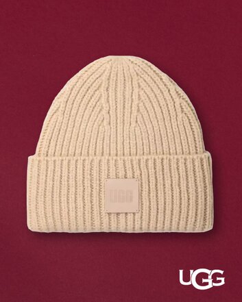 Image of Ugg Women's Chunky Rib Beanie in Cream
