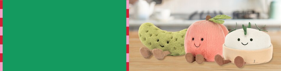 Image of Pickle, Peach and Camembert Jellycat Amuseables