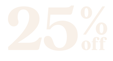 25% off