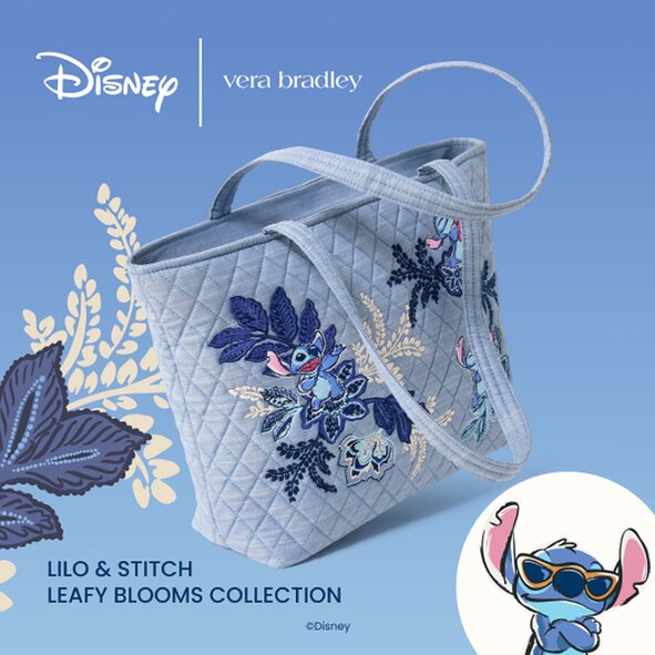 Image of Disney | Vera Bradley Lilo and Stitch Leafy Blooms Collection