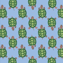 Image of Vera Bradley Flowering Paisley Goji Berry print - red, pink, navy and cream paisley on red background