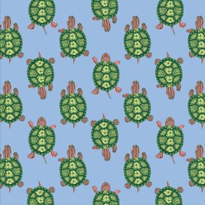 Image of Vera Bradley Flowering Paisley Goji Berry print - red, pink, navy and cream paisley on red background