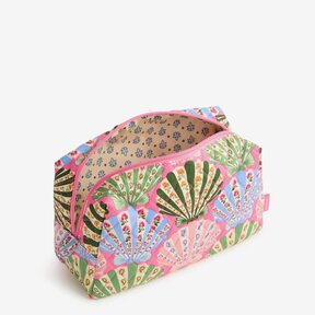 Image of Vera Bradley Medium Cosmetic Bag in Cottage Shells
