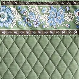 Image of Vera Bradley Vinyeard Green Chambray Swatch