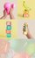 Colorful assortment of squishy sensory toys in playful shapes, textures and bright pastel colors.