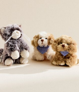 Image of Bukowski cat and dog bag charms