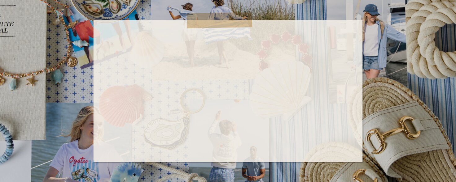 Image of strawflower cosmetic bags on a bed, filled with Marin lip balm, an eye mask, headband, Boy Smells body spray, hair clips, Touchland