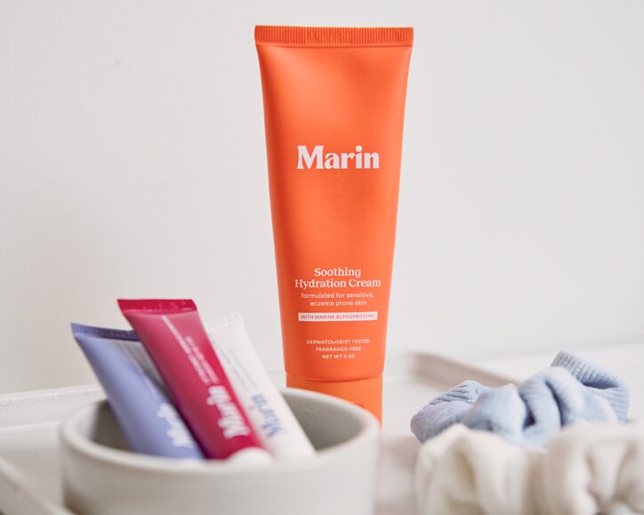 Marin face cream and lip balms
