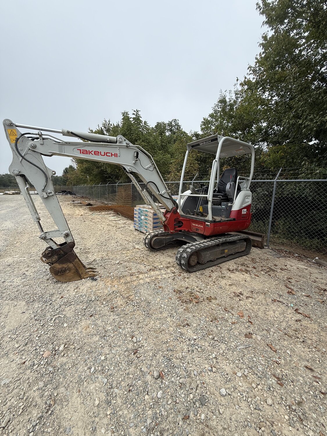 Cat Excavator with trailer