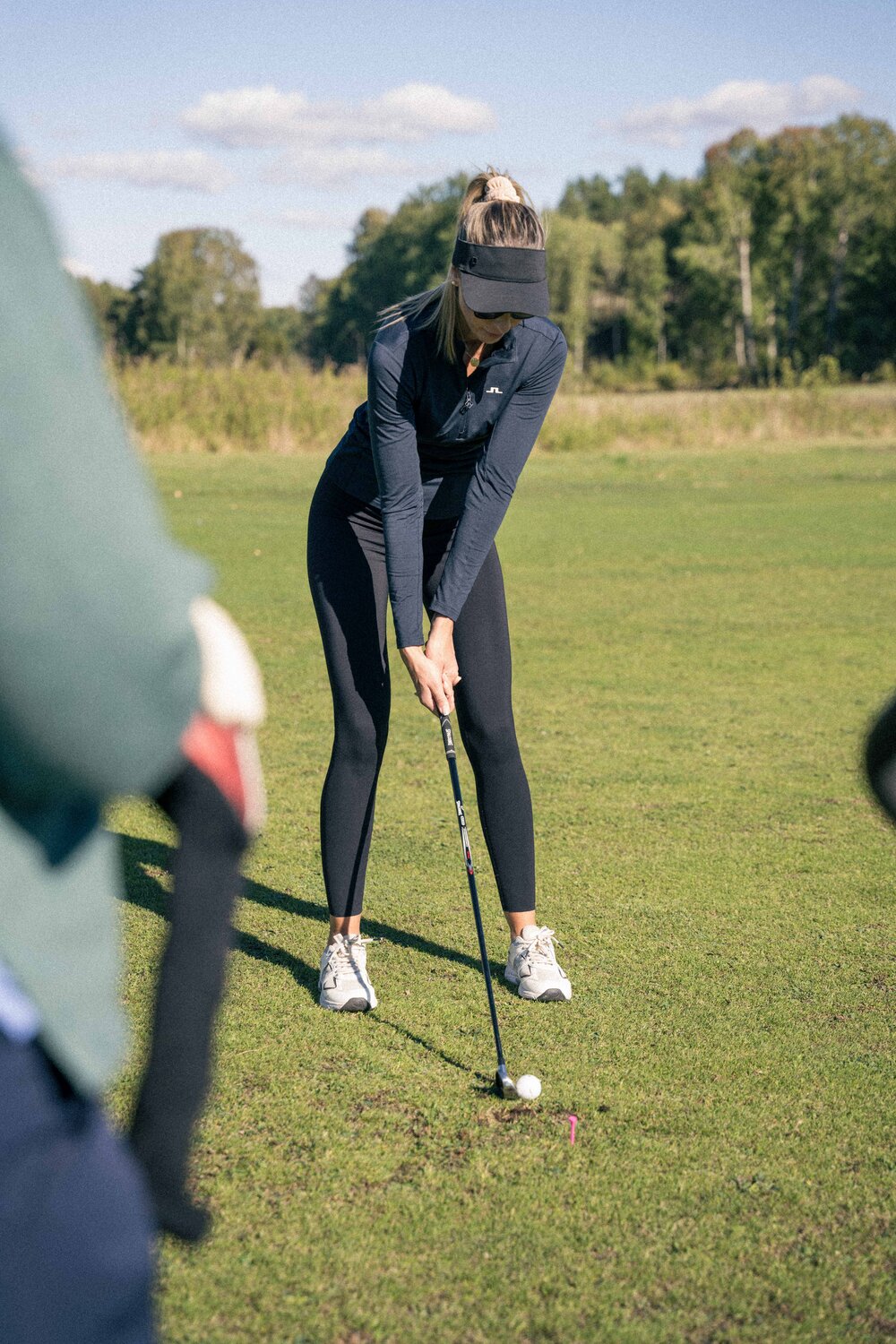 Puttlinje läses av noggrant på green