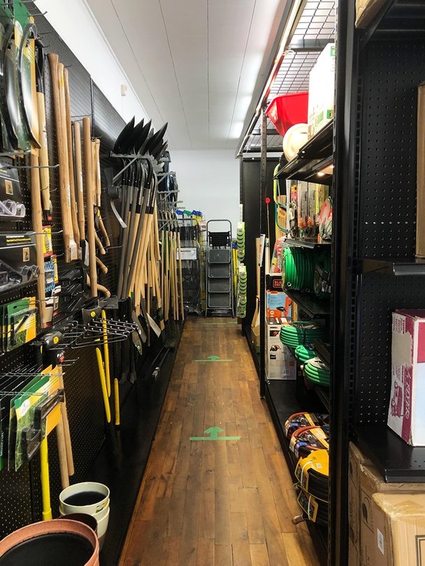 Garden tool aisle