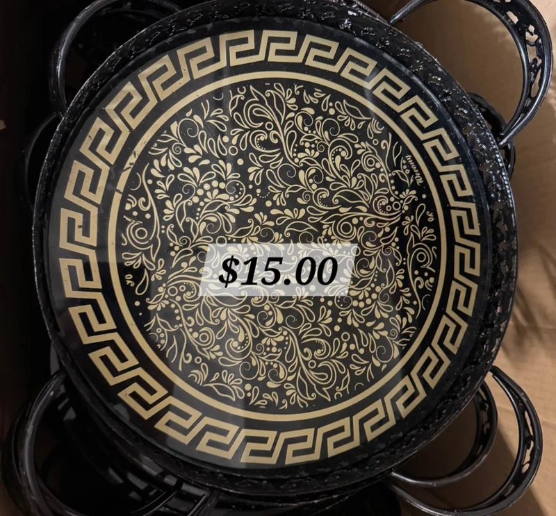 Greek Key Patterned Tray