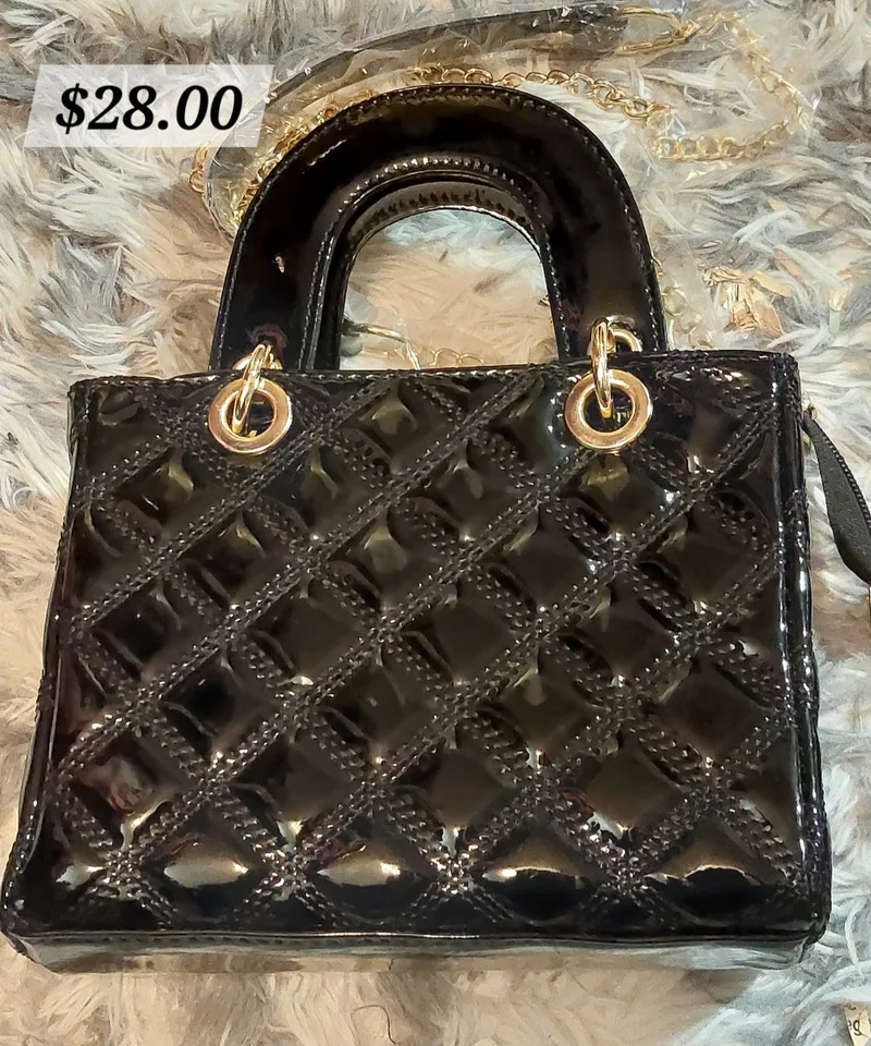 Quilted Patent Leather Bag