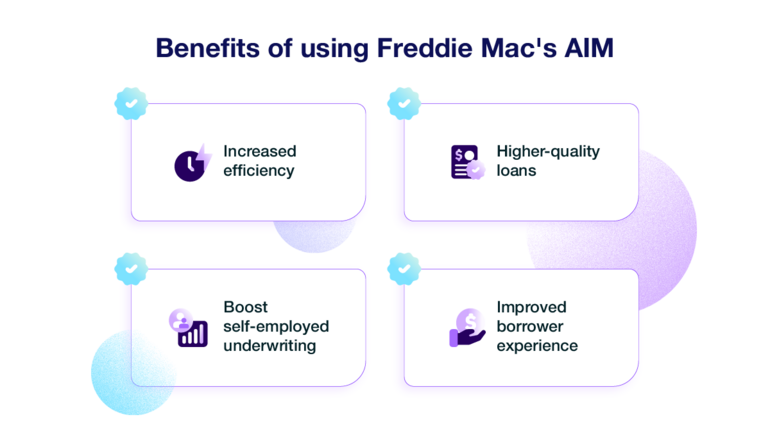 Benefits of using Freddie Mac’s AIM.