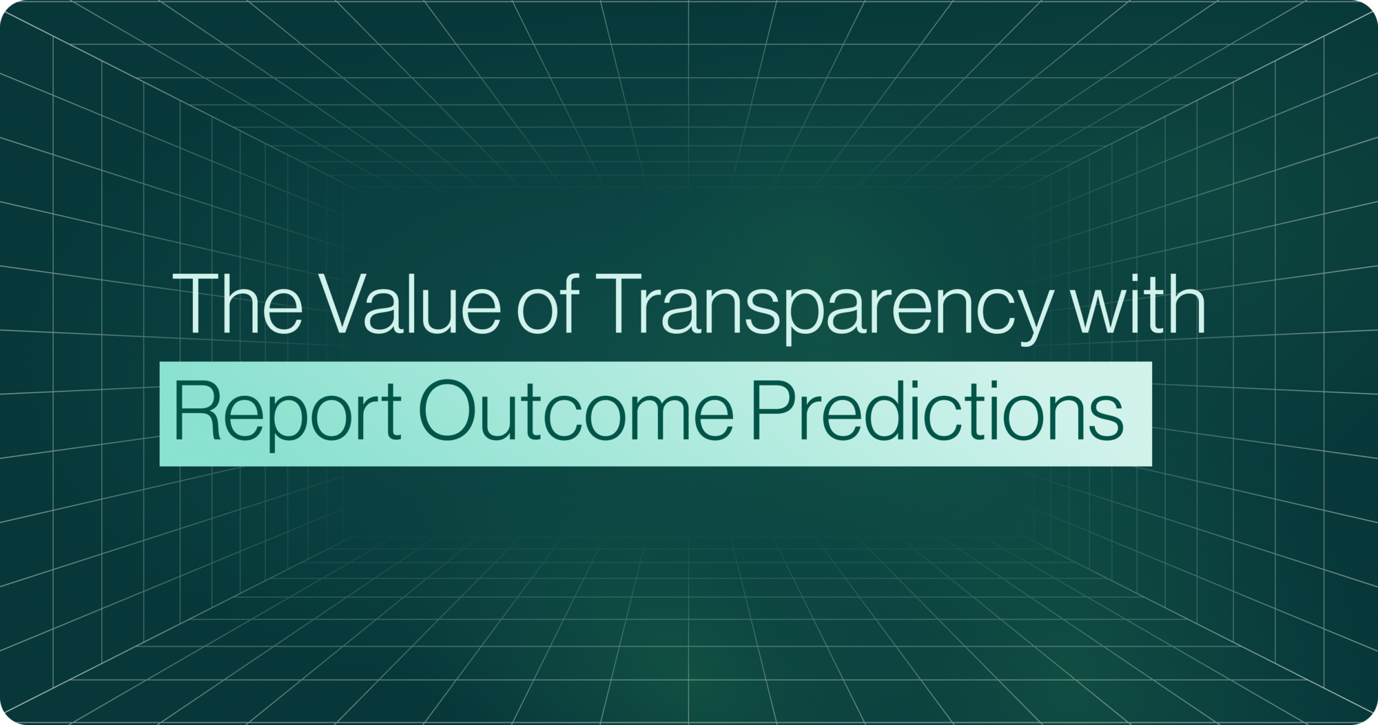 The Value of Transparency with Report Predictions